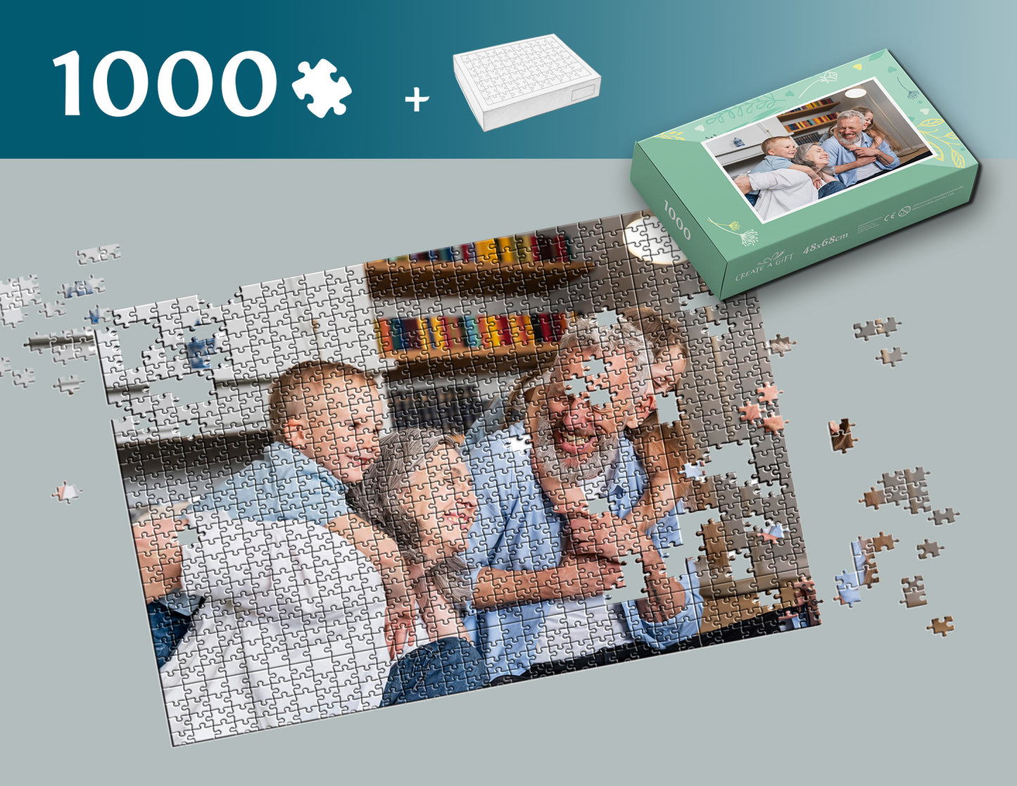 Foto puzzle 1000 dílků 48 x 68 cm v KRABIČCE