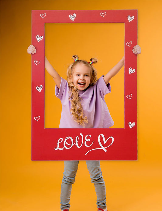 Fotorámeček pro focení s textem "LOVE"