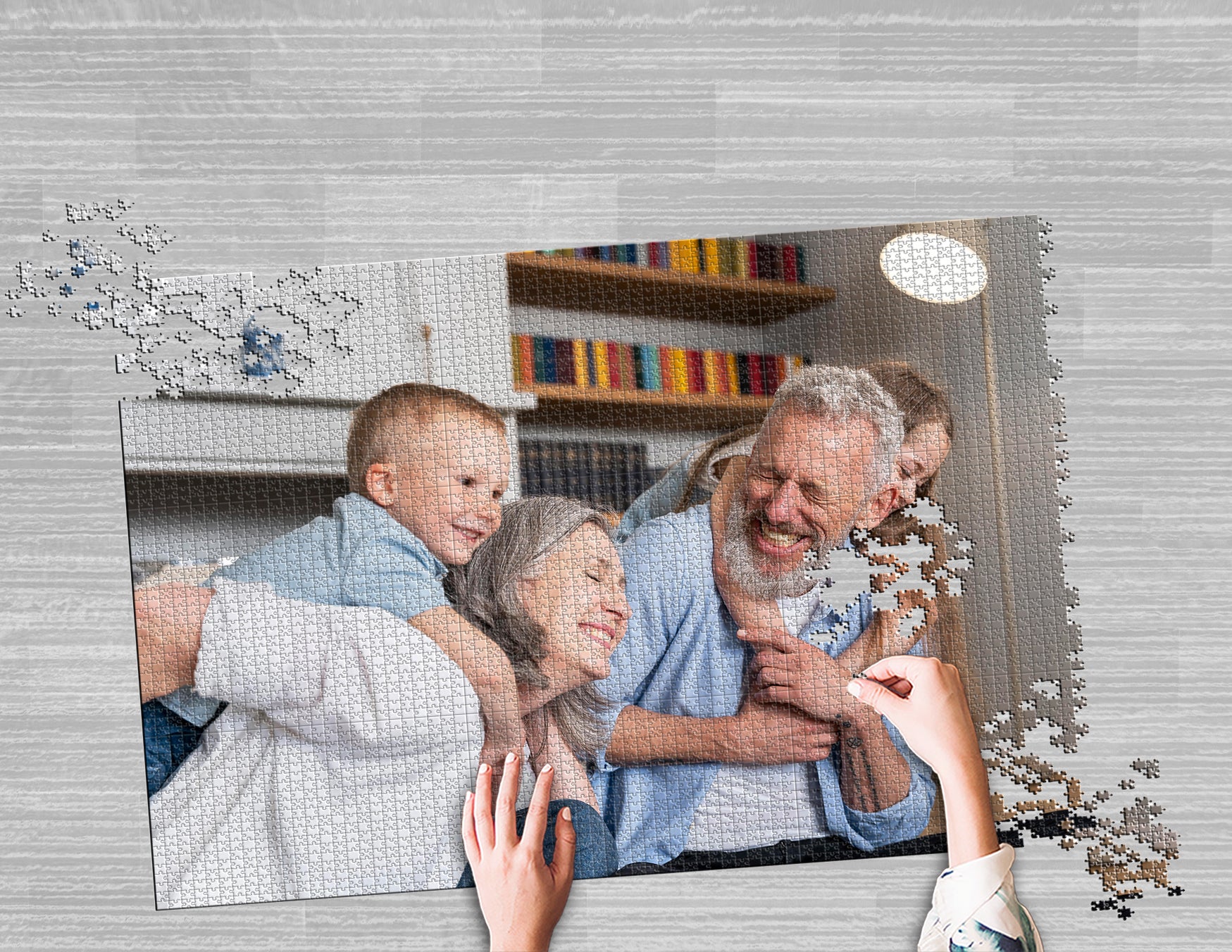 Photo puzzle 3000 pieces 85 x 116 cm / 33.4 x 45.6 inches in a box –