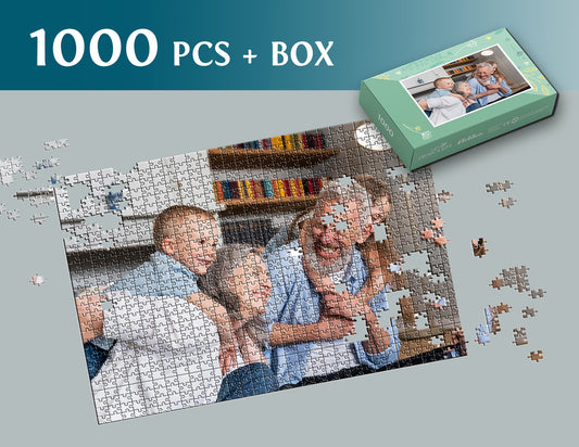 Photo puzzle 1000 pieces 48 x 68 cm / 18.9 x 26.7 inches in a box