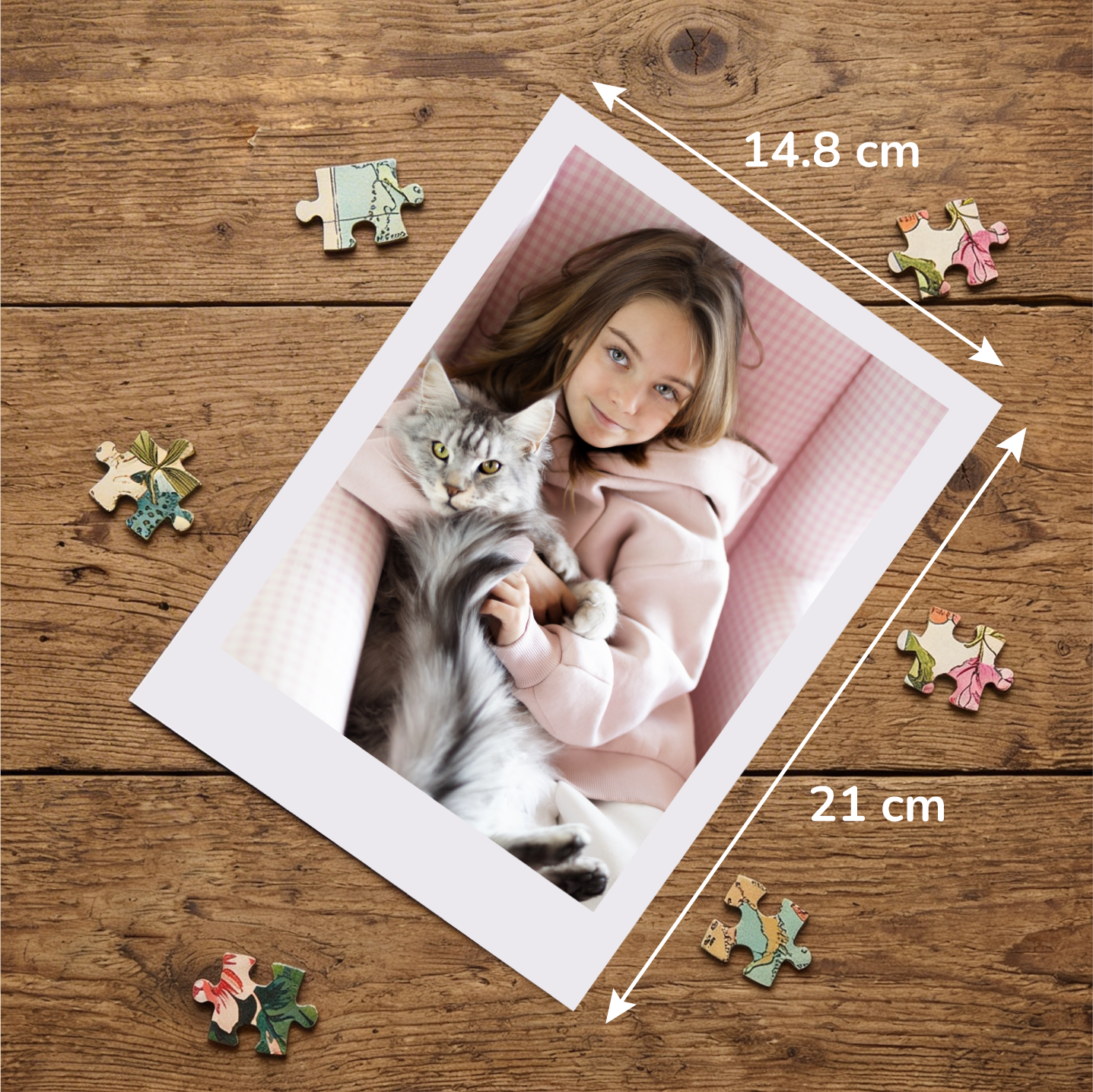 Photo puzzle 1000 pieces 48 x 68 cm / 18.5 x 26.7 inches in a bag