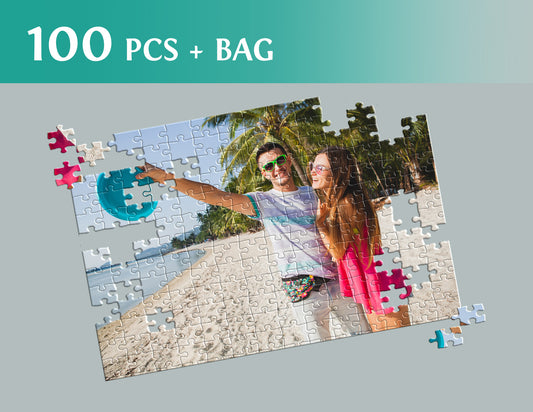 Photo puzzle 100 pieces 29 x 40 cm / 10.6 x 16.1 inches in a bag