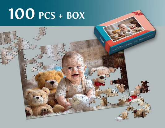 Photo puzzle 100 pieces  29 x 40 cm / 10.6 x 16.1 inches in a box