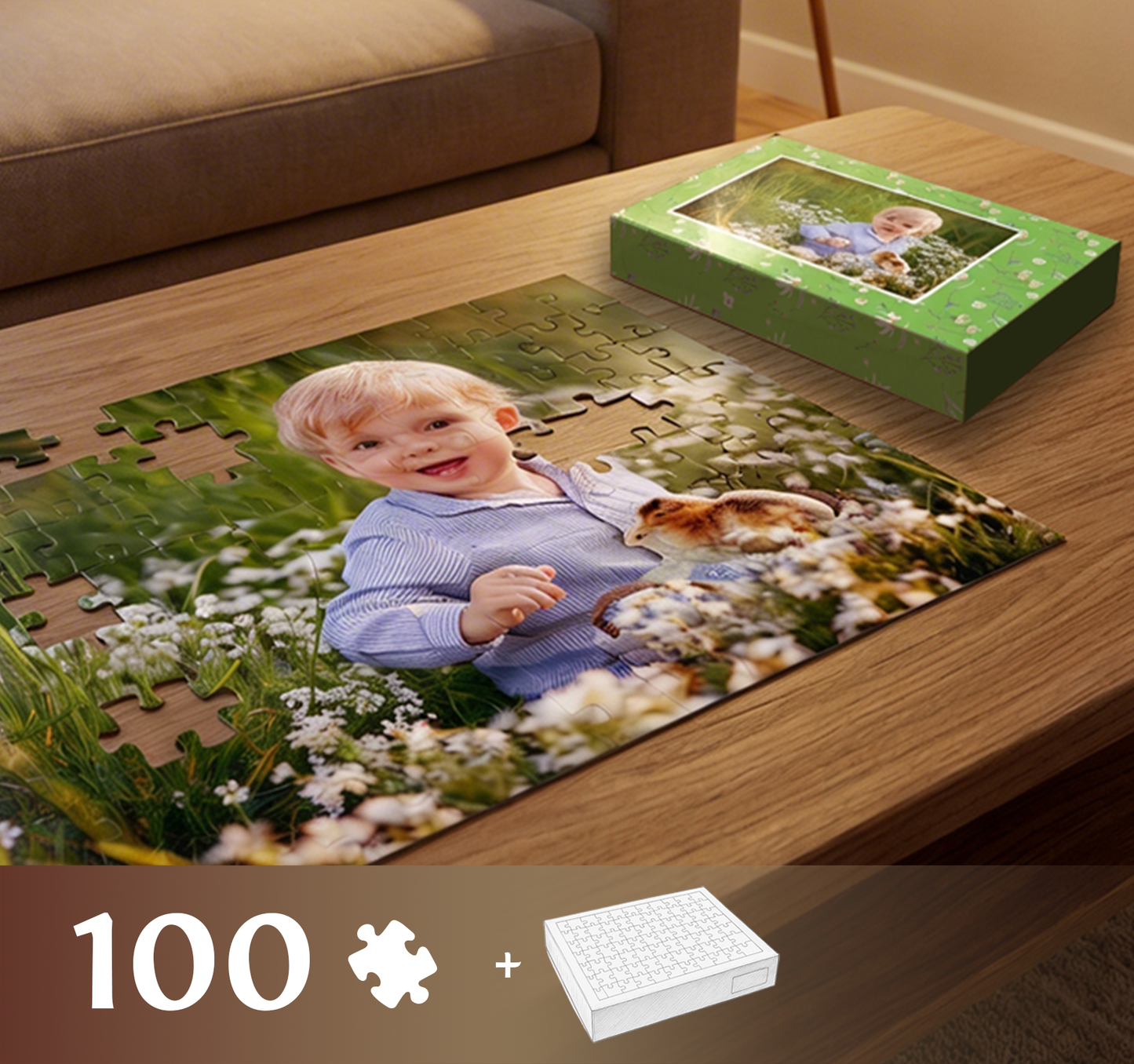 Foto puzzle 100 dílků 29 x 40 cm v KRABIČCE 