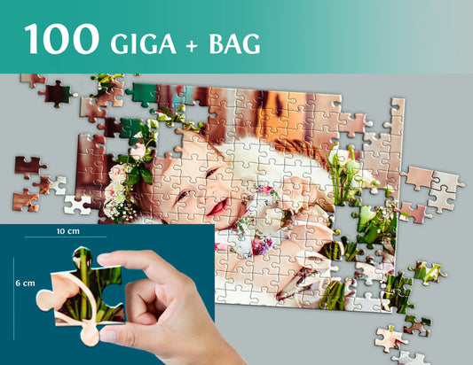 Photo puzzle 100 GIGA pieces  60 x 85 cm / 33.5 x 23.6 inches in a bag