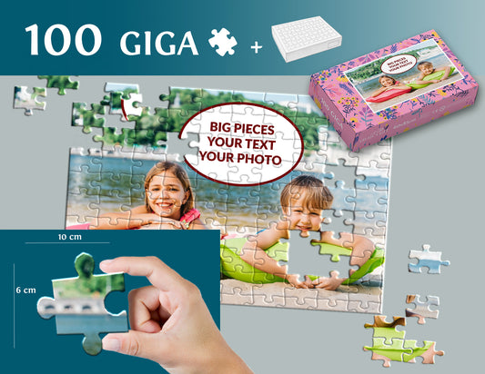 Foto puzzle GIGA 100 velkých dílků 60 x 85 cm v KRABIČCE
