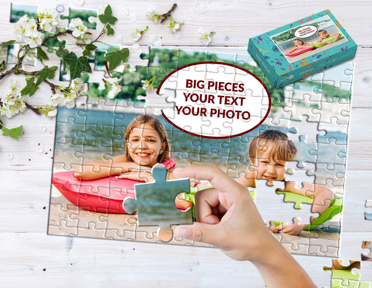 Photo puzzle 100 GIGA pieces  60 x 85 cm / 33.5 x 23.6 inches in a box