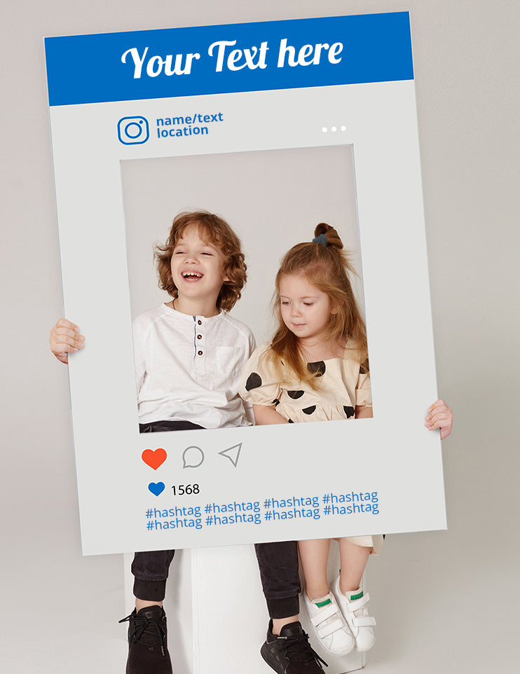 Instagram photo frame for taking pictures