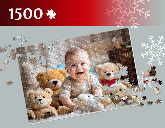 Photo puzzle 1500 pieces 58 x 85 cm / 22.8 x 33.5 inches in a bag