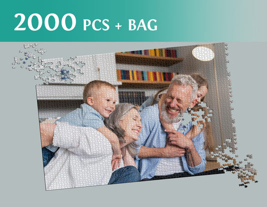 Photo puzzle 2000 pieces 68 x 92 cm / 26.7 x 37.7 inches in a bag