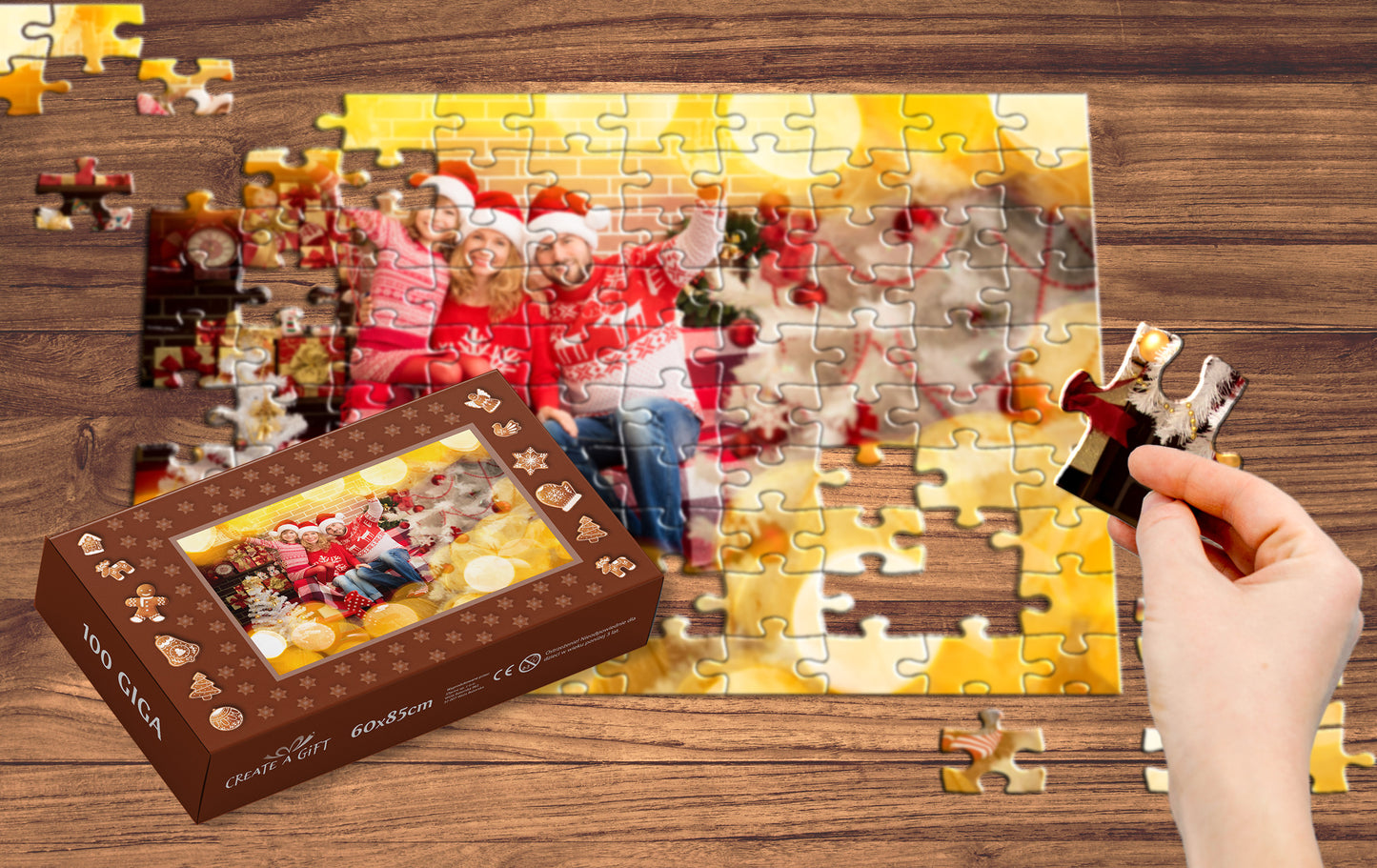 Photo puzzle 100 GIGA pieces  60 x 85 cm / 33.5 x 23.6 inches in a box