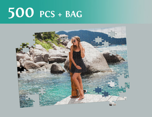 Photo puzzle 500 pieces 33 x 47 cm / 12.9 x 18.5 inches in a bag