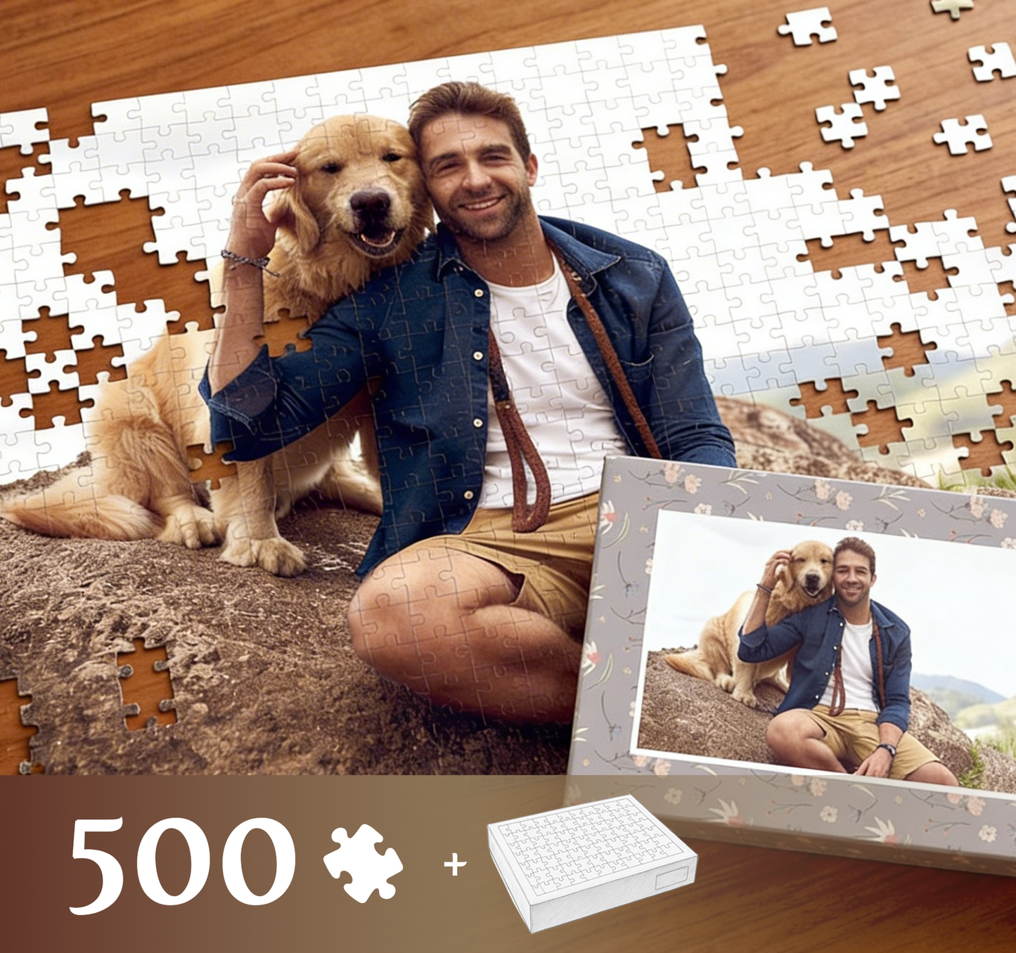 Foto puzzle 500 dílků 33 x 47 cm v krabičce