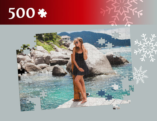Photo puzzle 500 pieces 33 x 47 cm / 12.9 x 18.5 inches in a bag
