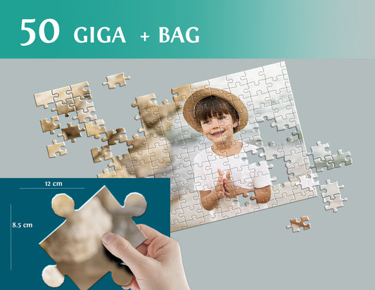 Photo puzzle 50 GIGA pieces  60 x 85 cm / 33.5 x 23.6 inches in a bag