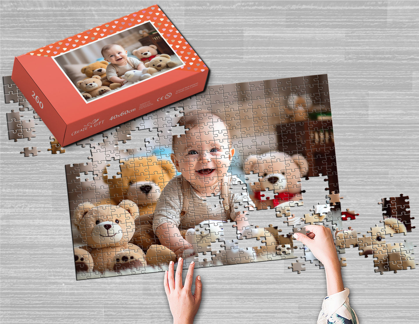 Photo puzzle 260 pieces  40 x 60 cm / 15.7 x 23.6 inches in a box