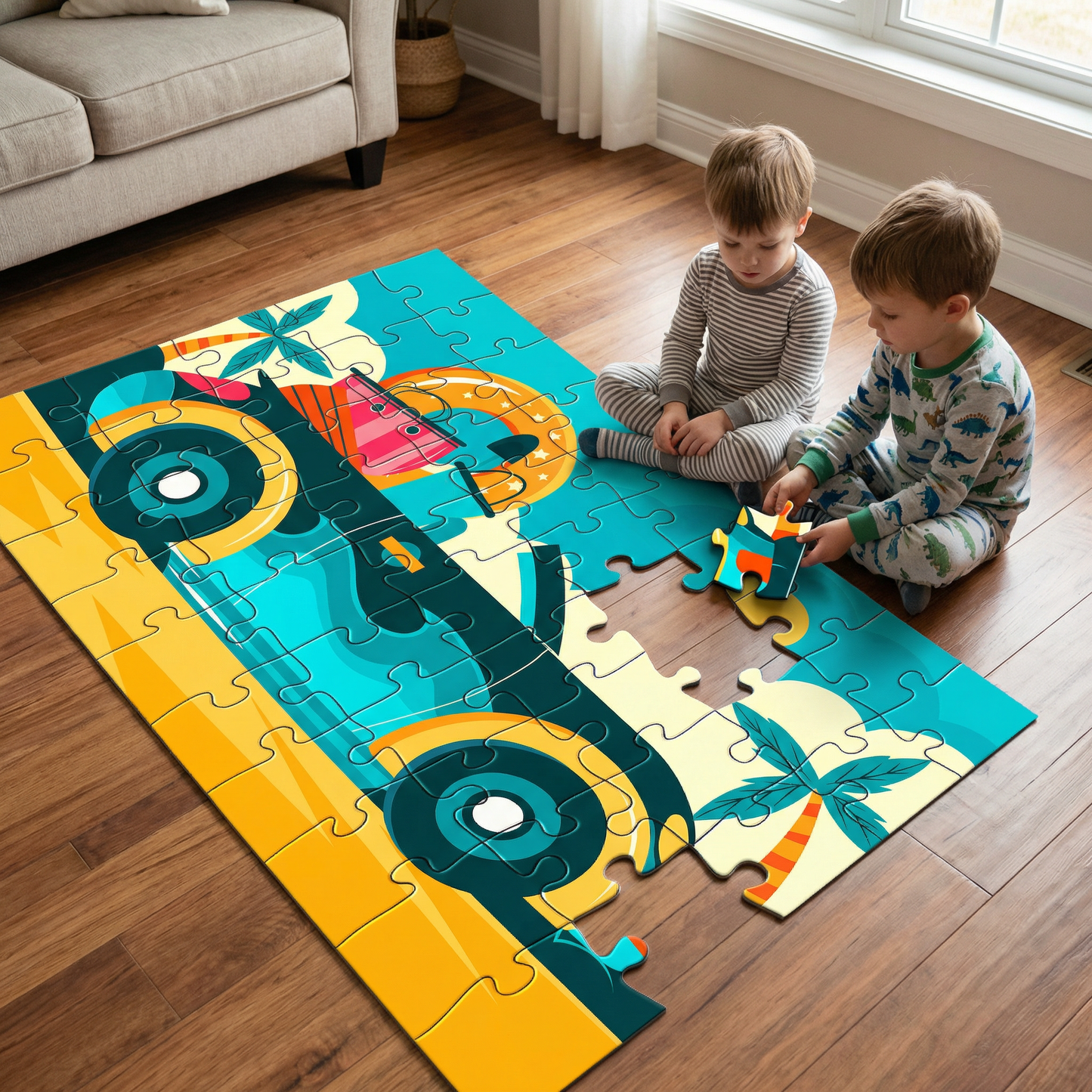 Foto puzzle GIGA 50 velkých dílků 60 x 85 cm v krabičce