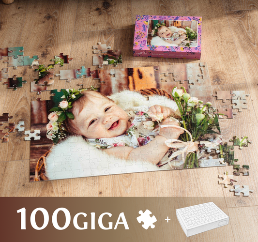 Photo puzzle 100 GIGA pieces  60 x 85 cm / 33.5 x 23.6 inches in a box