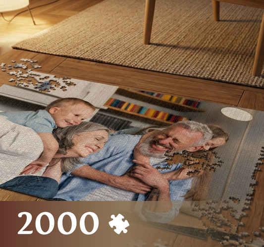 Photo puzzle 2000 pieces 68 x 92 cm / 26.7 x 37.7 inches in a bag
