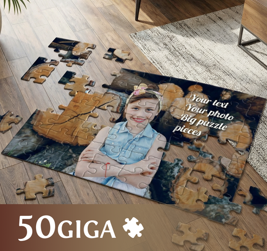 Photo puzzle 50 GIGA pieces  60 x 85 cm / 33.5 x 23.6 inches in a bag